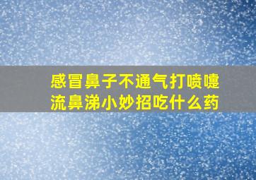 感冒鼻子不通气打喷嚏流鼻涕小妙招吃什么药