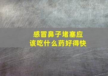 感冒鼻子堵塞应该吃什么药好得快