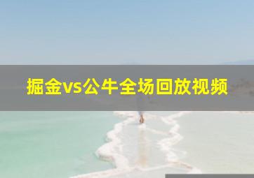 掘金vs公牛全场回放视频