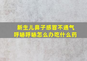 新生儿鼻子感冒不通气呼哧呼哧怎么办吃什么药