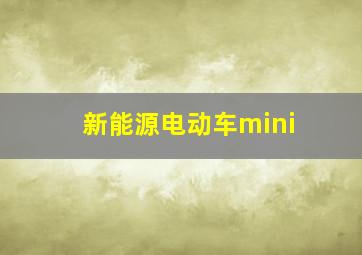 新能源电动车mini