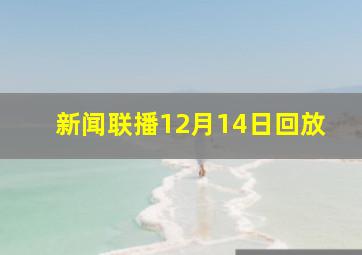 新闻联播12月14日回放