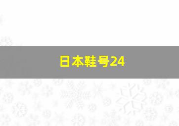 日本鞋号24