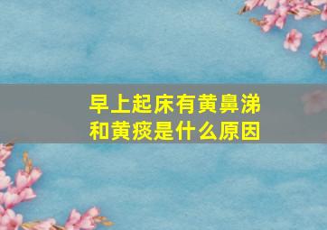 早上起床有黄鼻涕和黄痰是什么原因