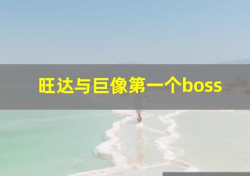 旺达与巨像第一个boss