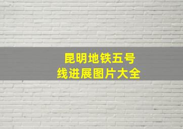 昆明地铁五号线进展图片大全