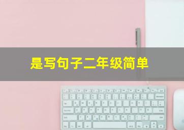 是写句子二年级简单