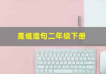 是谁造句二年级下册