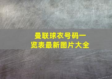 曼联球衣号码一览表最新图片大全