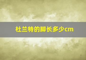 杜兰特的脚长多少cm