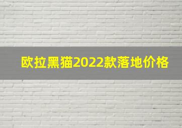 欧拉黑猫2022款落地价格