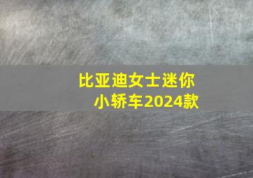 比亚迪女士迷你小轿车2024款