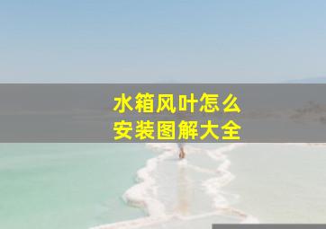 水箱风叶怎么安装图解大全