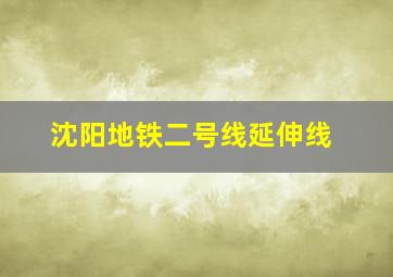 沈阳地铁二号线延伸线