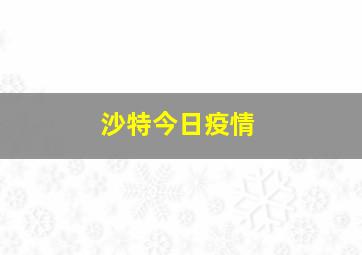 沙特今日疫情