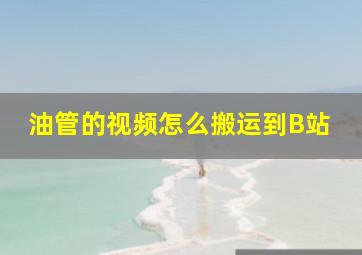 油管的视频怎么搬运到B站