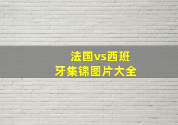 法国vs西班牙集锦图片大全