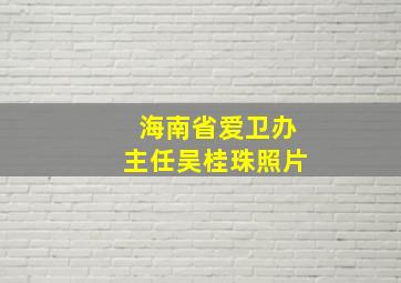 海南省爱卫办主任吴桂珠照片