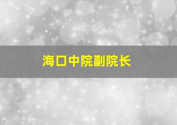 海口中院副院长