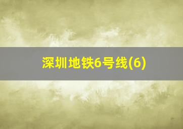 深圳地铁6号线(6)