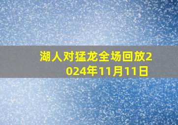 湖人对猛龙全场回放2024年11月11日