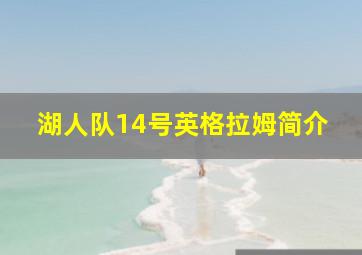 湖人队14号英格拉姆简介