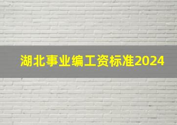 湖北事业编工资标准2024