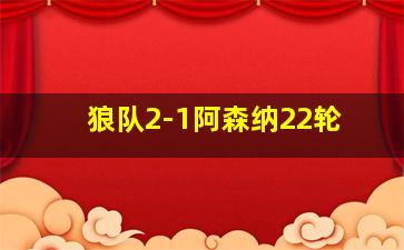 狼队2-1阿森纳22轮