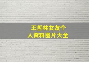 王哲林女友个人资料图片大全