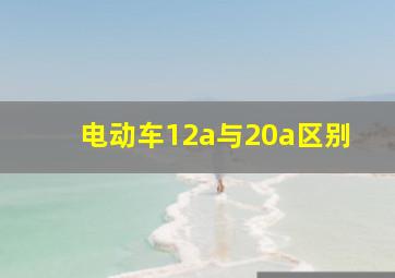 电动车12a与20a区别