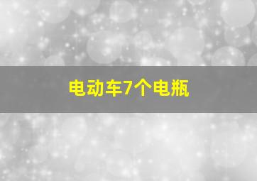 电动车7个电瓶