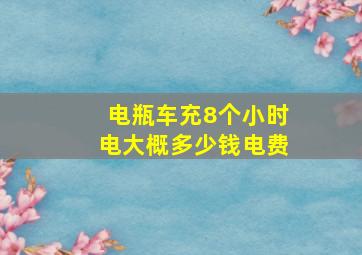 电瓶车充8个小时电大概多少钱电费