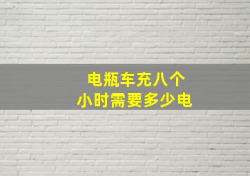 电瓶车充八个小时需要多少电