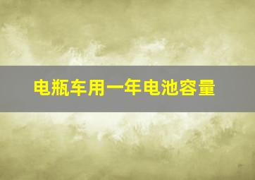 电瓶车用一年电池容量