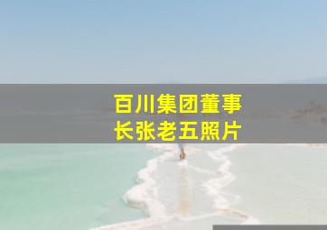 百川集团董事长张老五照片