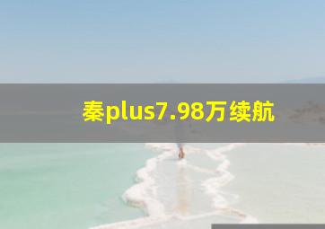 秦plus7.98万续航