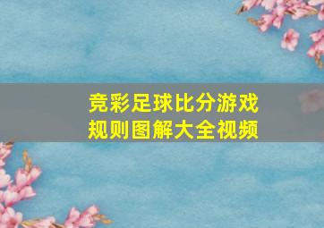 竞彩足球比分游戏规则图解大全视频