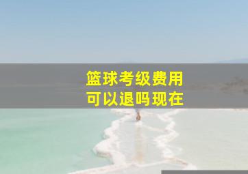 篮球考级费用可以退吗现在