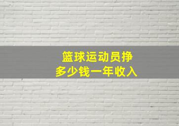 篮球运动员挣多少钱一年收入