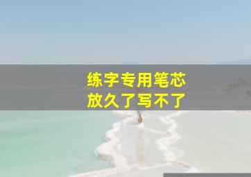 练字专用笔芯放久了写不了