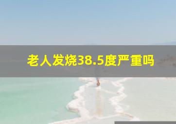 老人发烧38.5度严重吗