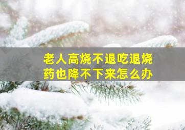 老人高烧不退吃退烧药也降不下来怎么办