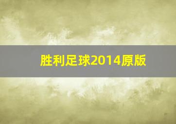 胜利足球2014原版