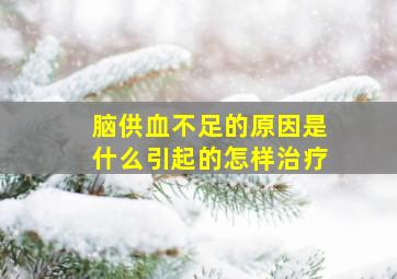 脑供血不足的原因是什么引起的怎样治疗