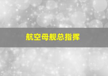 航空母舰总指挥