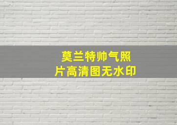 莫兰特帅气照片高清图无水印