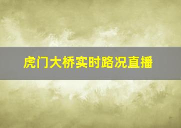 虎门大桥实时路况直播