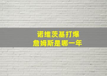 诺维茨基打爆詹姆斯是哪一年