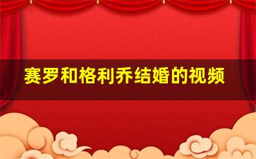 赛罗和格利乔结婚的视频