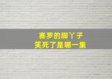 赛罗的脚丫子笑死了是哪一集